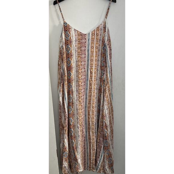 Savanna Jane Dresses & Skirts - Savanna Jane Boho Maxi Dress Size 1X Multicolor Sleeveless Casual Sundress